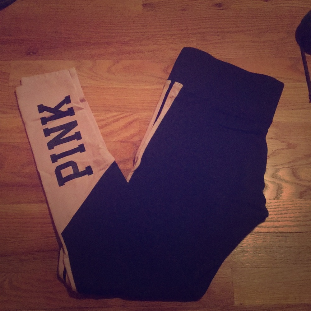 Pink and Gray VS Pink Yoga Legging